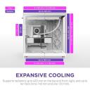 Nzxt Корпус компьютера H9 Flow CM-H92FW-01, 3x140мм передние вентиляторы, 1x120мм задний вентилятор, поддержка радиаторов 420мм