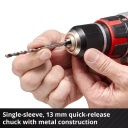 Bezvadu urbis TP-CD 18 Li Brushless, EINHELL, 4513850, 60 Nm, 2 ātrumi, 13 mm čaks