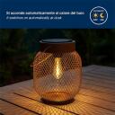Beper Saules dārza lampa P207ILO302, Brūns, IP44, Dzelzs, plastmasa, 1,2V, Krēslas sensors, Brīvi stāvo&scaron;s, Saules panelis