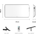 Nutikas Wi-Fi konvektorsoojusmasin Edge 1500 Smart 1500 W kuni ~20 m&sup2; Valge DXCH13 Duux