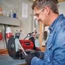 Lentes slīpma&scaron;īna TC-BG 200 L, EINHELL, 4412633, ar LED apgaismojumu un regulējamiem atbalstiem