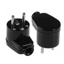 Leņķa kontakts 10gab melns, 16A, IP20, AW24801, AWTOOLS