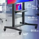 Onkron TV alus TS1991E-B, 50-100 tolli, maksimaalne koormus 130 kg, VESA 200x200-1000x600 mm, k&otilde;rguse reguleerimine 1130-1600 mm