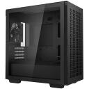 Deepcool Корпус CH370 R-CH370-BKNAM1-G-1, 2x USB 3.0, 1x аудио, 2.5" - 2+1, 3.5" - 2, 4 слота расширения, черный, боковое окно