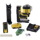 DeWALT Taseme laser DCLE34035D1-QW, 3 laserit, 360&deg;, Roheline, 70-100 m, IP54, XR 18V 2Ah aku