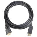 Gembird DisplayPort į DVI adapteris CC-DPM-DVIM-3M, ilgis 3 m, jungtis 1: DisplayPort, jungtis 2: DVI