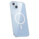 Baseus Crystal Series magnetkorpus iPhone 14 Plus ARSJ011102, 1.3mm, &uuml;hilduv juhtmevaba laadimisega, t&auml;is objektiivi kaitse