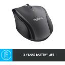 Logitech USB laserhiir M705/BLACK 910-001949, 1000 DPI, 7 nuppu, 10m traadita ulatus, AA aku