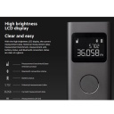 Digitālais lāzera attāluma mērītājs ar Bluetooth savienojumu &plusmn;3 mm precizitāti un 40 m mērī&scaron;anas diapazonu Smart Laser Measure Melns BHR5596GL Xiaomi