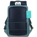 Rivacase рюкзак Suzuka 7760AQUAMARINE, 39.6см, 17л, 550г, водоотталкивающий, карман для планшета