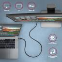 Axagon кабель USB-C к USB-C 2м 100W, 20Gbps, черный, 5A, 4K HD видео