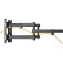 Sbox Kron&scaron;teins PLB-1348-2, 32-70 collu, 75x75-600x400, 45kg, melns, tērauds, plastmasa, noliecams-grozāms