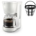 Philips Kavos aparatas HD7411/00, Galia 1080 W, Vandens talpa 1.25 L, Talpa 10 puodelių, Ekranas TFT, Spalva Balta