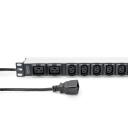 Digitus Pagarinātājs DN-95427, 7 kontaktligzdas, 2m strāvas kabelis, 3600VA, 1-fāze