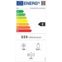 Beko &Scaron;aldytuvas BCNA306E42SN, 215L, 69L, 37dB, 2 durys, Built-in, No Frost, Elektroninis valdymas, LED ap&scaron;vietimas