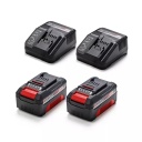 Bezvadu zāles pļāvējs GE-CM 43 Li M, EINHELL, 3413130, 43 cm, 2x4,0Ah akumulatori, 6 augstuma iestatījumi, 600 m² laukumiem