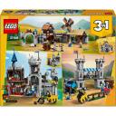 Lego Konstruktors 3in1 Viduslaiku zirgu bruņinieku pils 31168, 1371 gab., plastmasa, 9 g., dāvana bērnam