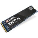 Emtec SSD M2 NVMe PCIe 3 X300 ECSSD1TX300, 1 TB, 3000 MB/s, 2500 MB/s, NVMe PCIe Gen 3.0 x4, M.2 2280