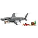 Lego Rotaļlieta 3 IN 1 31381 Negantā haizivs ar dārgumu lādi, 379 detaļas, 8 cm augsta, 26 cm gara, 11 cm plata