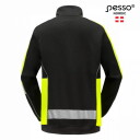 High-visibility jacket FL06, M, PESSO, black/yellow