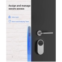 Ezviz DL01S CS-DL01S/DL01CP/A3 3in1 Komplekt Nutikas Lukk Siseruumide ja Välistingimuste Ustele Uksekella ja Lüüsi Tugevusega Hõbedane