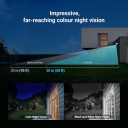 Ezviz H80 CS-H80f Āra 3×4MP Pan & Tilt 360° Gudrā Wi-Fi Kamera MicroSD / Nakts Redzamība Balts