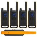 Motorola T82 EXTREME WALKIE-TALKIES MOTOROLAT82EXTREMQUAD, 10 km, 16 kanalit, 446 MHz, IPx4, 4x raadio, 4x v&ouml;&ouml;kinnitus