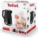 Tefal Tējkanna KO250830, 2400 W, 1.7 L, Plastmasa, 360&deg; rotējo&scaron;s pamats, Melna ar hromētiem elementiem