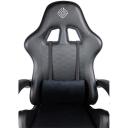 Subsonic M&auml;ngupink SA5685, must, s&uuml;nteetiline nahk, 3. klass, metallalus, 5 ratast, k&otilde;rguse reguleerimine, langetatav seljatugi
