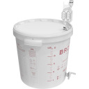 6-kambrilised fermentatsioonitorud v2 BROWIN 405591, plastik, koos korgiga