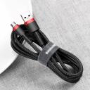 Baseus Cafule Micro USB kabelis CAMKLF-C91, 2m, 1.5A, greitas įkrovimas, duomenų perdavimas 480 Mb/s, nailono pintas