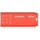 Goodram Pendrive UME3 64GB USB 3.0 UME3-0640O0R11, 64 GB, USB Type-A, 60 MB/s, 20 MB/s, be dangtelio, oranžinė