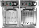 Profesionāla fritētava 2x6L, YG-04622, YATO, 3000W, nerūsējošais tērauds, temperatūras regulēšana 60-200°C
