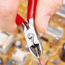 Elektronikas Diagonālie Grieži, KNIPEX, 77 11 115, 62 HRC cietība, ergonomiski rokturi
