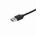 Sbox USB centrmezgls H-504, 4 porti, 5 Gbps, USB 3.0, 5V USB, ABS plastmasa, melna