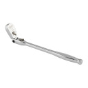 &frac14;&Prime; PIEDZIŅAS MUCIŅU ATSLĒGA AR GROZĀMU GALVIŅU, 1/4" DRIVE LONG FLEX HEAD RATCHET, 4932479649 MILWAUKEE