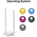 Mercusys traadita USB adapter MW300UH, 300Mbps, 2.4GHz, 2x5dBi antennid, USB 2.0, IEEE 802.11n