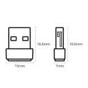 AC600 Nano Wireless USB Adapter, TP-Link, Archer T2U Nano, 5GHz, 2.4GHz, 433Mbps, 200Mbps