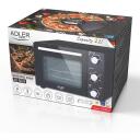Adler Elektriline ahi AD 6024, 22L, 1300W, must, 0-230&deg;C, 5 k&uuml;psetamisrežiimi, taimer 0-60 min