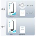 Vention USB adapteris KDTB0 633Mbit/s, Dual-band 2.4-5GHz, 6dBi antena, WPA2-PSK, USB 2.0, juodas