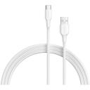 Vention USB 2.0 A Male į C Male 3A kabelis 2M baltas CTHWH, 2m, 3A, 0.48Gbit/s, PVC apvalkalas, Ni danga