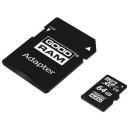 Goodram atmiņas karte microSD M1AA-0640R12, 64GB, 100MB/s, 10MB/s, UHS-I, SD adapteris