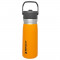 Termopudele ar salmiņu The IceFlow Flip Straw Water Bottle Go 0,65L safrāndzeltenā krāsā