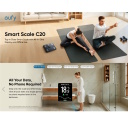 Умные напольные весы до 180 кг 16 показателей тела цветной дисплей 3.36 дюйма чёрные C20 T9130011 Eufy