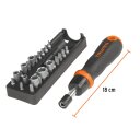 Uzgaļu komplekts ar rokturi (24gab.) 18222 TRUPER