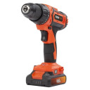 Suktuvas 20V - įsk. baterija 20V 2,0Ah ir pakrovėjas - 78 acc. POWDP15300 POWERPLUS