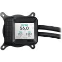 Asus Prime LC 360 ARGB LCD dzesētājs 90RC00Z1-B0EAY0, 3 ventilatori, 2500 RPM, 77.22 CFM, 36.5 dB, 12 V, 1100 mA, 240 mm, 490 mm