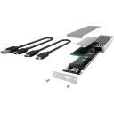 Raidsonic | Icy box SSD cietā diska korpuss | IB-1817Ma-C31, 10 Gbit/s, 1x M.2, Sudraba, Alumīnijs, Datu indikators