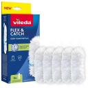 Vileda Flex&Catch Dulkių &Scaron;luotos Priedai 177664, 5 vnt., 100% perdirbtos medžiagos, surenka 3x daugiau dulkių, 20% didesni