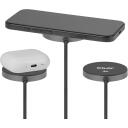 Club3D Laadija CAC-3027 25W Qi2 Juhtmevaba Laadimine Must, USB-C kaabel 1m, Kiire Laadimine, MagSafe &Uuml;hildatav